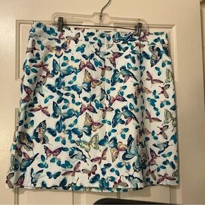 NWT TALBOTS Butterfly Print Women's Skirt